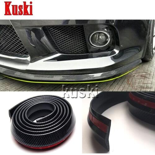 2.5m Car Front Chin Spoiler Stickers For Subaru Forester Impreza XV Ford Focus 2 3 1 Fiesta Mondeo Kuba Ecosport Accessories