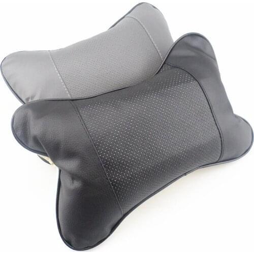 2 PCS Mini PU Leather Car Headrest for Opel Astra VAUXHALL MOKKA Zafira Ford Focus Fusion Escort Kuga Buick Regal Car accessorie