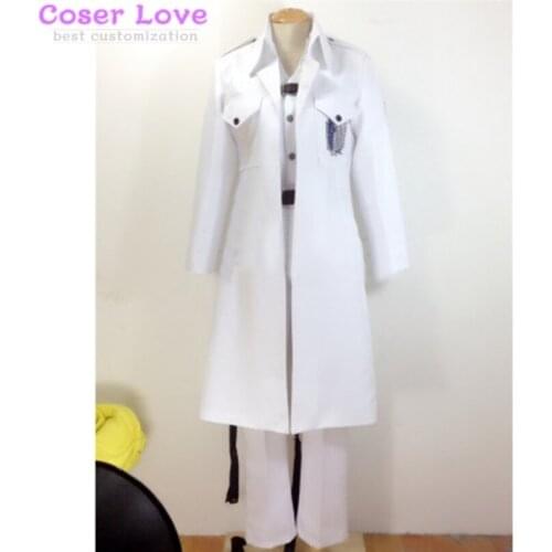 Attack on Titan Shingeki no Kyojin The Recon Corp Wings of Counterattack Online Hanji Zoe Cosplay Costume