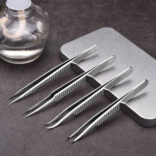 1 Piece Titanium Alloy Tweezer for Mobile Phone Motherboard Fingerprint Jump Line Wire Repair Microscope Tweezers