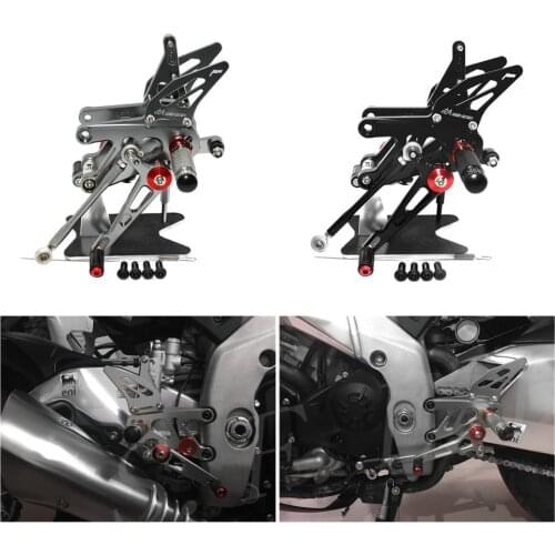 CNC Adjustable Rearsets Footrests Foot Rest Pegs Set For Aprilia RSV4 FACTORY APRC ABS 2013 2014 2015 2016