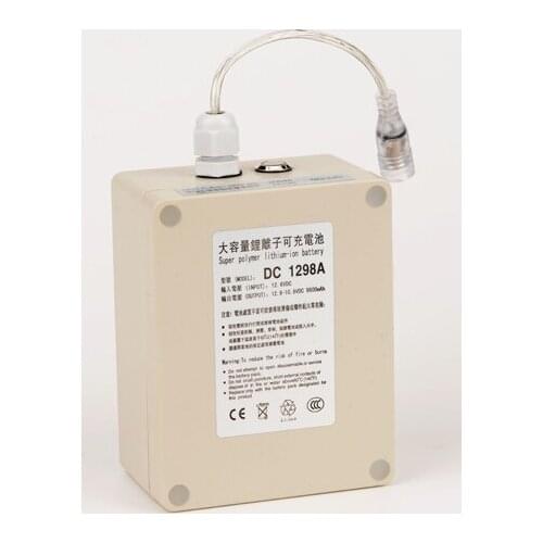DC 1298A Waterproof 12V 9800mah Super Powerful Rechargeable Portable Li-ion Battery Lithium-ion Batteries Pack For CCTV Camera