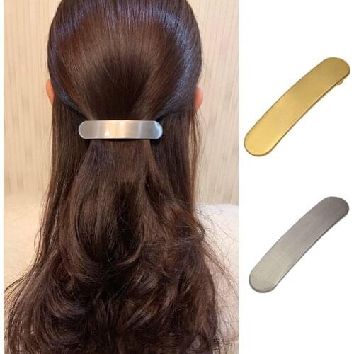 Gold Silver Color Metal Hairpin For Women Punk Geometric Hair Clips Hairwear Bridal Fashion Jewelry Accessories Hair Barrette