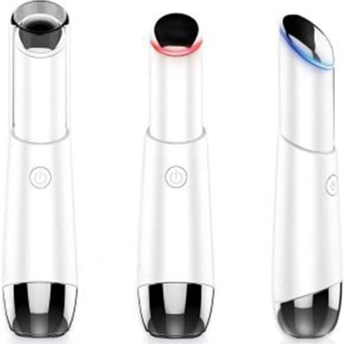Beauty Electric Heated Sonic Eye Massager Device Pen Face Massager Roller Facials Vibration Thin Face Magic Stick Eye Care Tool