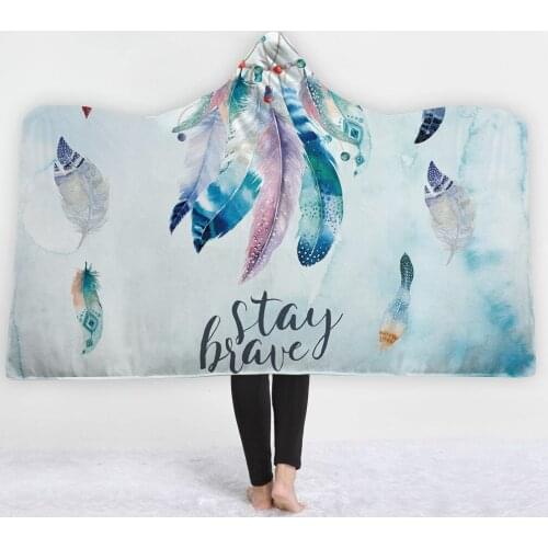 Chromatic Feather Blankets new style hats soft Relaxed comfortable keep warm light Blue good quality soft sell blanket