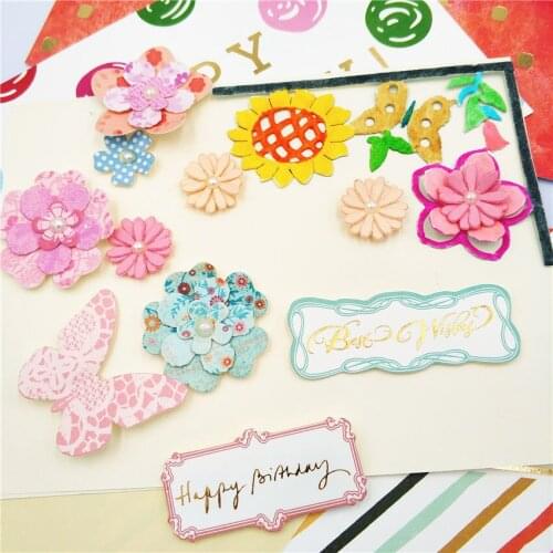 Carbon Steel Flowerbed Lace Metal Cutting Dies Stencil Scrapbooking Photo Album Card Paper Embossing Craft DIY