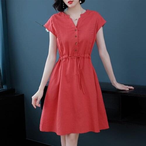 Lovepeapomelo Linen Summer Dresses