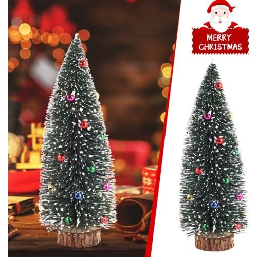 Artificial Mini Christmas Tree Small Tree Diy Crafts Desktop Decoration Christmas Ornaments 2022 New Year Gifts Navidad Dropship