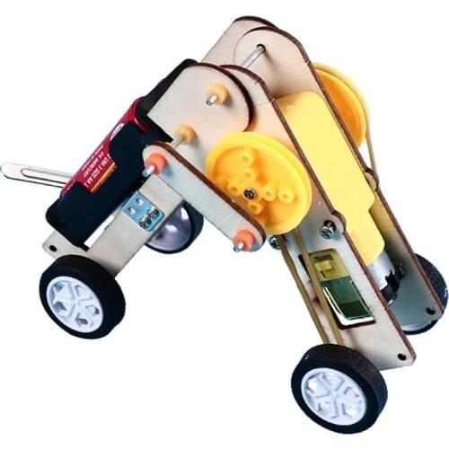 DIY Kit Crawling Robot Science Experiment Kids Education STEM Toys Technology Electronic Construction Project for Children Boy