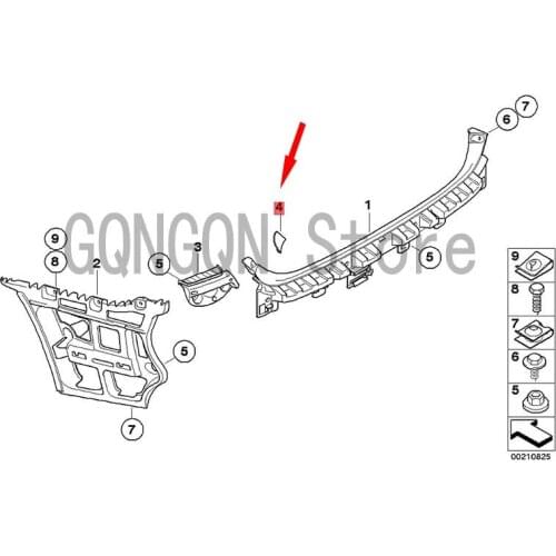CAR sunroof trim cover left bm wE90 320D M47N2 E90 330D E90 325I N52 Tail lamp screw cover Tail lamp screw cover