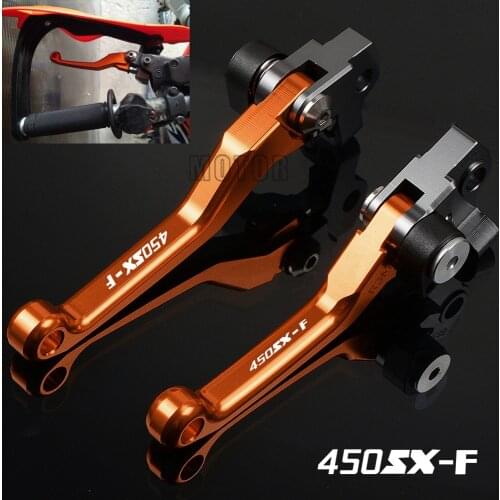 For 450SX-F 2005-2018 450 SX-F SXF SX F CNC Aluminum Motorcycle DirtBike Dirt Pit Bike Motocross Pivot Brake Clutch Levers