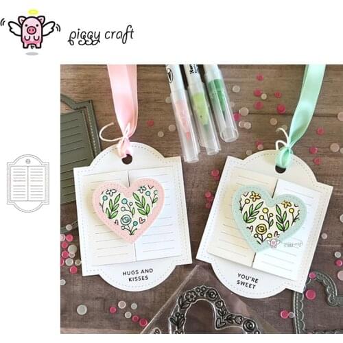 Piggy Craft metal cutting dies cut die mold Switch door tag label Scrapbook paper craft knife mould blade punch stencils dies