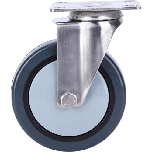 Universal Swivel Wheel Cart Logistics Trolleys Caster Wheels with Bearing Top Plate Pulley Wheel 1.5/2/3/3.5/4/5in