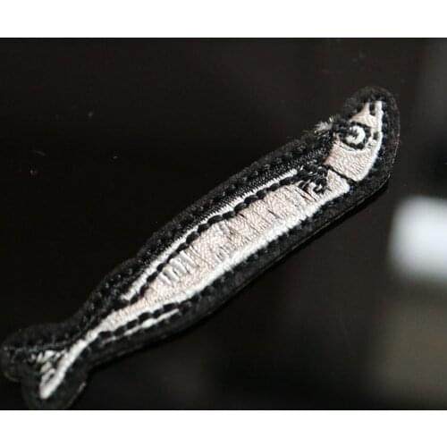 1pc cute fish iron on patches for clothes Small embroidery parches ironing applique sticker for bags backpack jeans