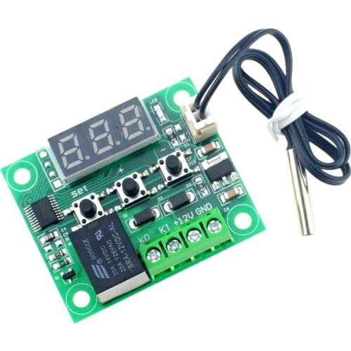 1PCS XH-W1209 DC 12V LED Digital Temperature Controllear Thermostat Temperature Control Switch Module NTC Sensor With Case