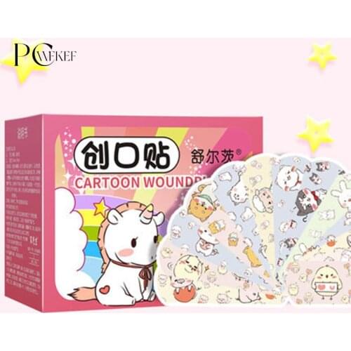 120pcs/set Band-aid Pattern Adhesive Plaster Bandage Breathable Waterproof Stick