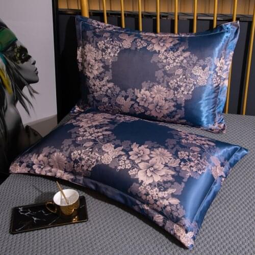 2pcs/lot Fashion Jacquard Pillow Case Cozy Breathable Bedroom Sleeping Pillowcase 48x74cm Single Pillow Cover