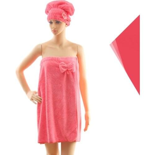 2018 Absorbent Breathable Microfiber Girl Women Bath Towel Hair Turban Towel Soft Adult Bath Towel Set Gift for Girlfriend Wife