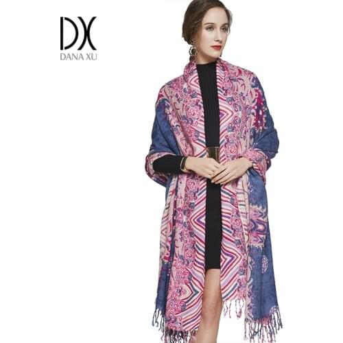 2019 Fashion Scarves and Shawls Wool Wrap Women LKuxury Brand Winter Cape Poncho Pashmina Shawl Face Shield Bandana Muslim Hijab