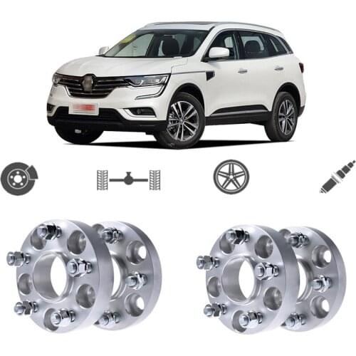 Teeze 4pcs 5X114.3 66.1CB 25mm Thick Hubcenteric Wheel Spacer Adapters For Renault Koleos 2008