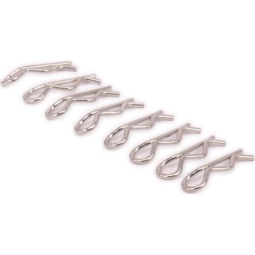 8PCS Metal Body Clips For Rc Hobby Model Car 1/10 Himoto Big Foot Monster Truck E10Mtl E10Mt E10Bp E10MTL E10MT E10BP Hopup Part