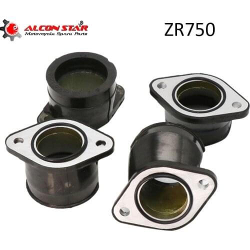 Alconstar- Motorcycle Carburetor Intake Interface Manifold Adapter Joint Boots Set For Kawasaki ZR750 Zephyr ZR-7S ZR-7 Z750 GT