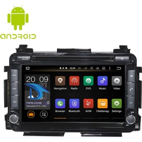 Android 9.0 4GB Octa Core 8'' LCD Car Radio CD DVD Multimedia Player Stereo For Honda Vezel/HR-V 2013-2019 Car GPS Navigation BT