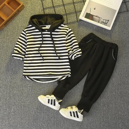 Children Clothing Baby Clothes Sets Kids Western Style Autumn Two-piece Suit New Korean Boy Shirts