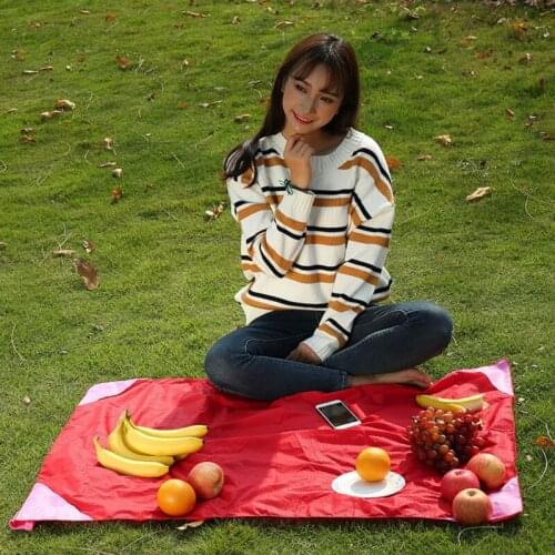 Camping Folding Picnic Mat Portable Pocket Compact Garden Moistureproof pad Blanket Waterproof Ultralight Yoga Outdoor