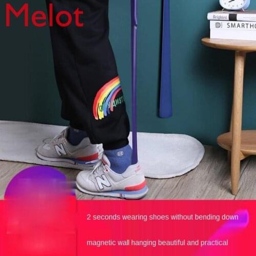 Magnetic Suction Shoehorn Home Ladle Fabulous Shoe Wearing Tool Long Handle Creative Lift Shoehorn Aid Long Shoe Pump Stick