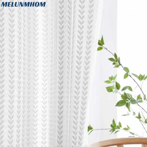 Real Promotion Woven Curtain Leaf Mesh Tulle For Living Room Bedroom Glossy Sheer Screen Luxury All-match Yarn For Balcony