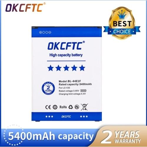 NEW 5400mAh BL-44E1F Battery For LG V20 F800 H990 Battery H990 F800 VS995 US996 LS997 H990DS H910 H918 Stylus3 M400DY