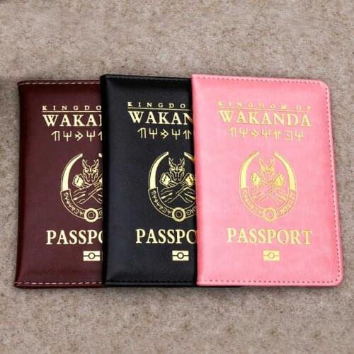 Fahion Wacanda Travel Accessories Russian Passport Holder PU Leather Travel Passport Cover Case Card ID Holders 14cm*9.6cm
