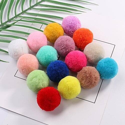 Multi Size Pom 15mm 20mm 30mm 40mm Soft Pompones Fluffy Plush Crafts DIY Pom Poms Ball Furball Home Decor Scarf Sewing Supplies