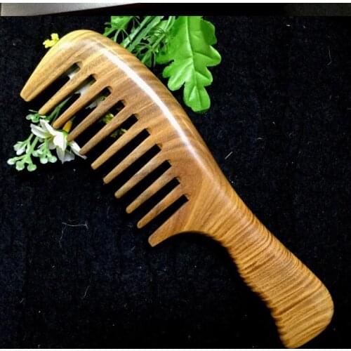 Wide tooth wooden comb Wooden Sandalwood Hair Combs Head Massager Wide Tooth Comb for Hair Styling Tools