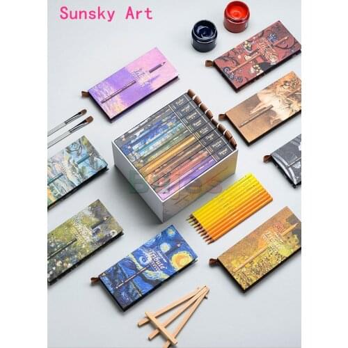 Luxury Marco Marco MASTERS COLLECTION 80 Color Professional Fine Art Artist Oil Color Pencil Set drawing colored pencils set