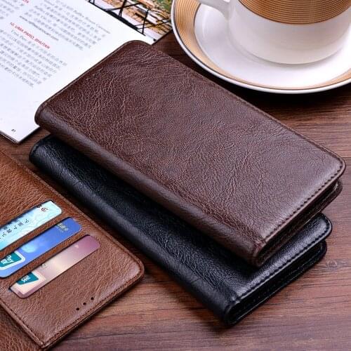 Luxury Leather case for Samsung galaxy note 8 9 10 Lite No Magnet business design with 3 card slots inside TPU cover coque case