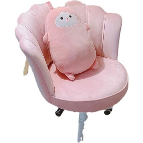 TT Dormitory Cute Bedroom Chair Home Computer Backrest Lifting Swivel Chair Student Desk Writing Chair Live Broadcast Chair