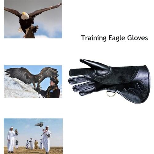 Training Eagle Gloves Anti Bite Anti-Scratch 40cm Leather Gloves Anti Grasping Fingerless Gloves Working Gloves