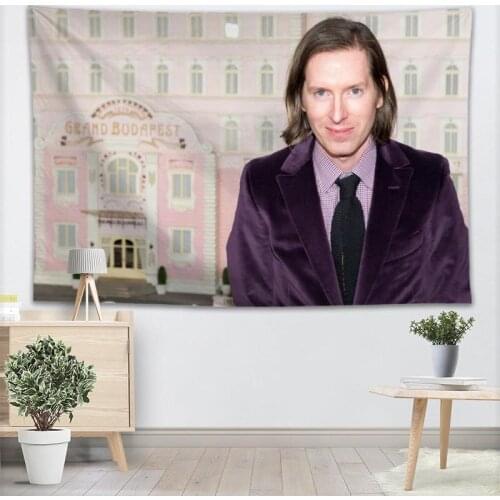 High Quality Wes Anderson Tapestry Wall Hanging Tapestries Cloth Fabric Print For Living Room Decorative Wall Blanket 0511