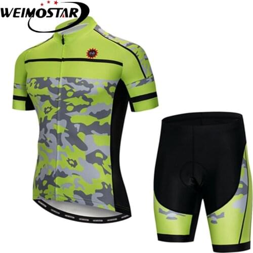 Weimostar Team Summer Pro Sports Racing Cycling Jersey Bike Bib Shorts Set Maillot Ropa Ciclismo Bicycle Wear S-XXXL