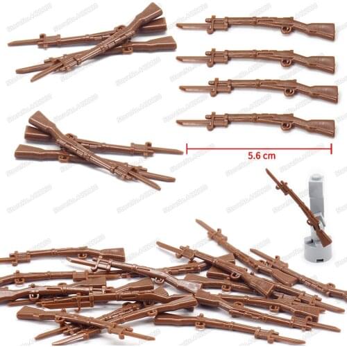 WW2 Assembly Military Thorn Guns Figures Weapons Building Block Army Special Forces Soldier Equipment Set Moc Model Boy Gift Toy