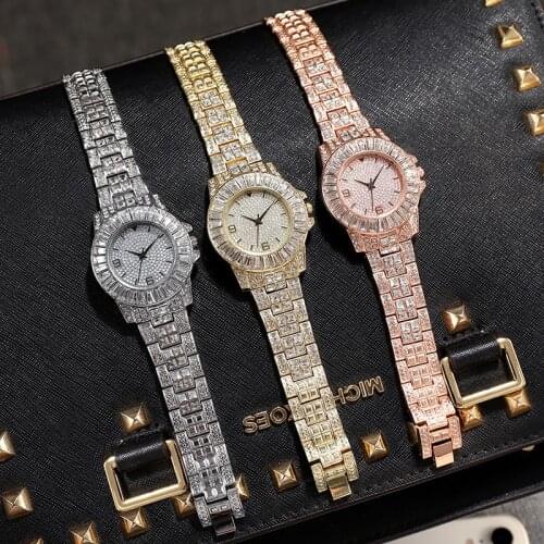Iced Out Watches Women Luxury Diamond Watches for Women Exquise Jewelry Watch Reloj Mujer