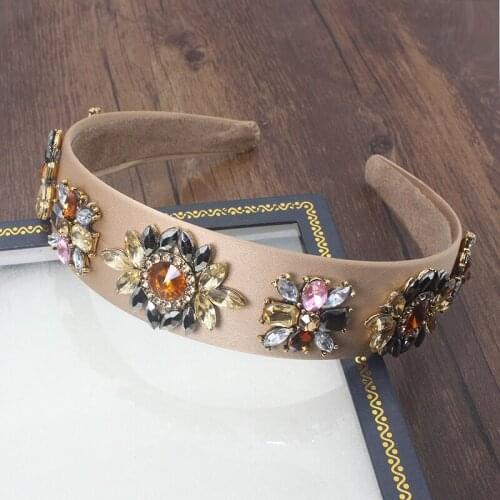 2019 Baroque Crown Princess Crystal Rhinestone Hairband Women Headpiece Bridal Wedding Hair Accessories Hair Jewelry Accessories