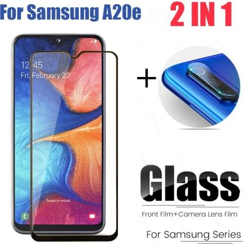2-IN-1 Lens Protector For Samsung Galaxy A20e Camera Tempered Glass SamsungA20e A 20e Protective Glass Full Cover Safety Glass