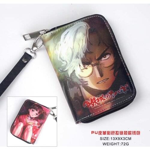 Anime Koutetsujou No Kabaneri Ikoma PU Short Wallet Mumei Anime Coin Purse