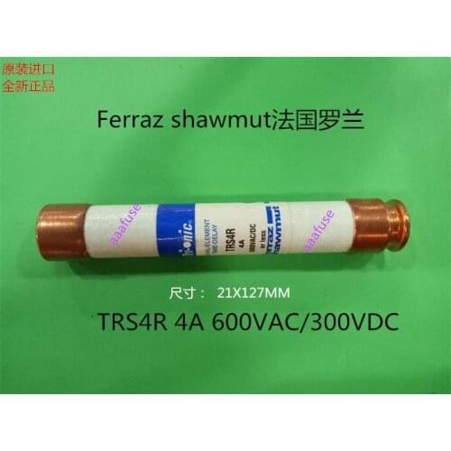 Free shipping 5pcs TRS4R Ferraz French Roland 21x127MM ceramic fuse fuse 4A 600VAC genuine