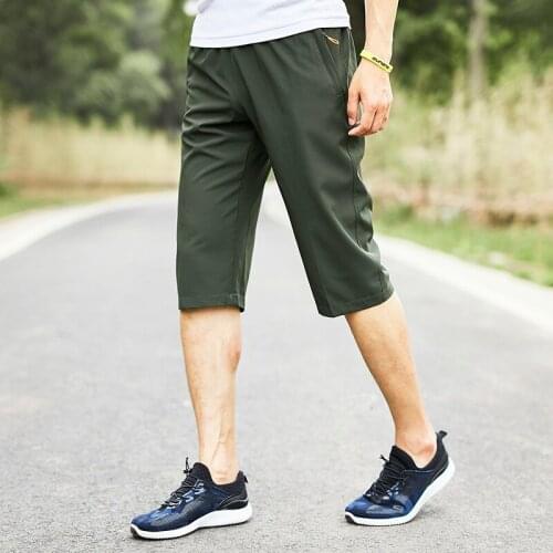 9XL Men Sweatpants Loose Elastic Waist Seven-part Trousers male Running Jogging leisure Fitness Gym Training Workout Track Pants