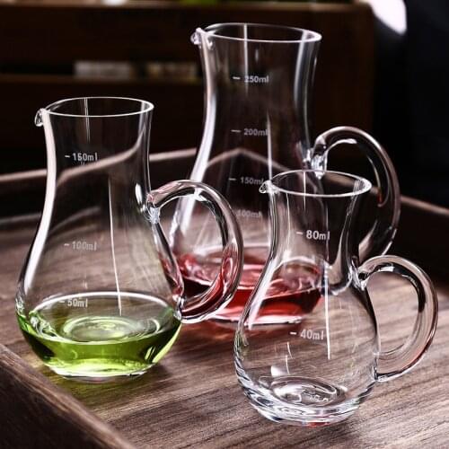 Household Liquor Distributor Red Wine Alcoholizer Glass Trumpet Pouring Bottle with Scale Dividing Bottle