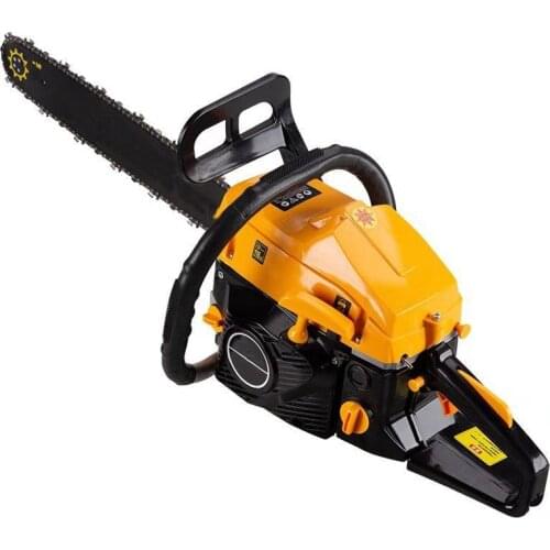 Professional wood cutter chain saw 52cc 58cc Gasoline CHAINSAW With 20'' Guide .325" Chain Random Color